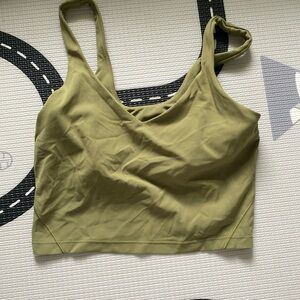 Crop top workout lululemon